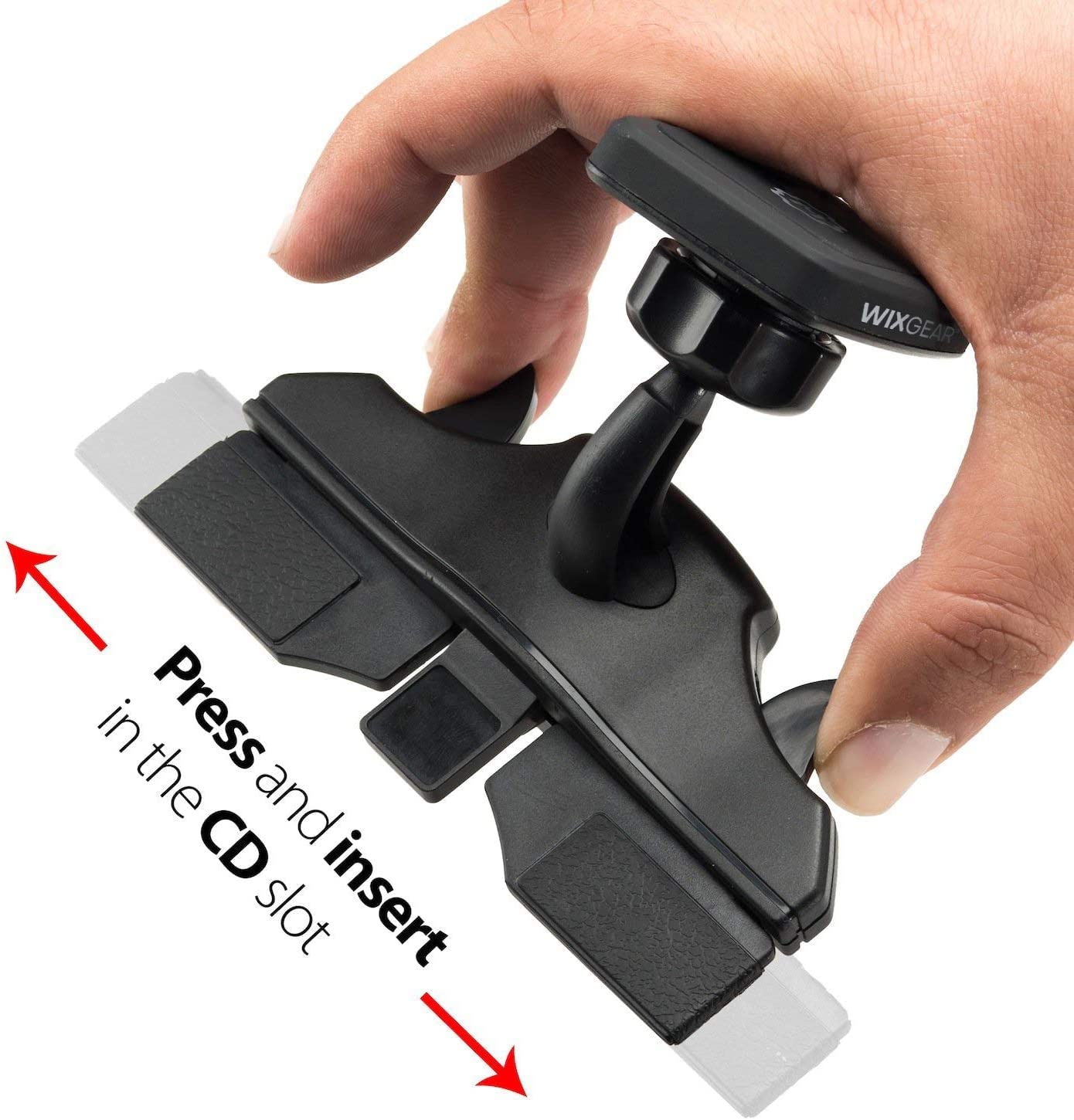 Soporte Magnético para Coche WizGear CD Negro con Tecnología Swift-Snap