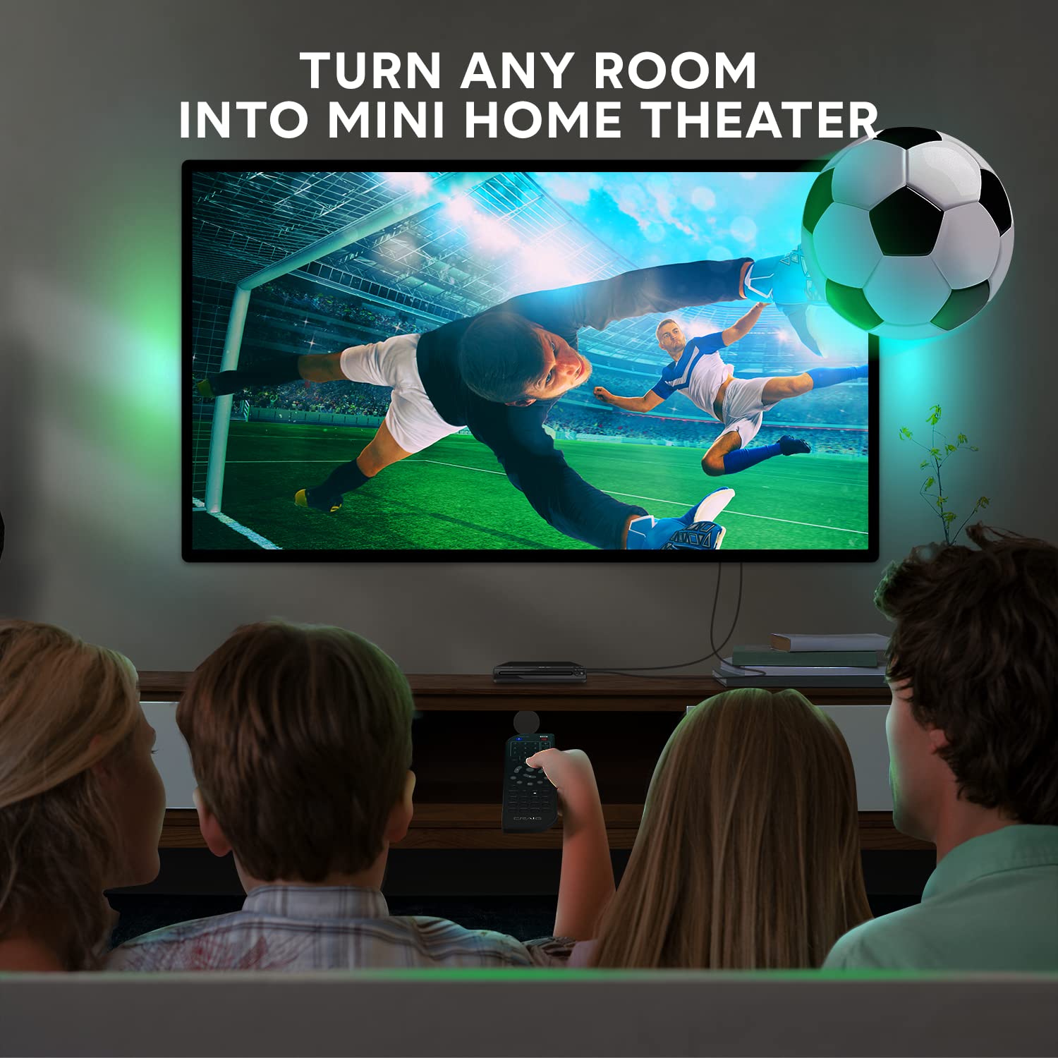 Reproductor Compacto de DVD Craig Negro con Control Remoto