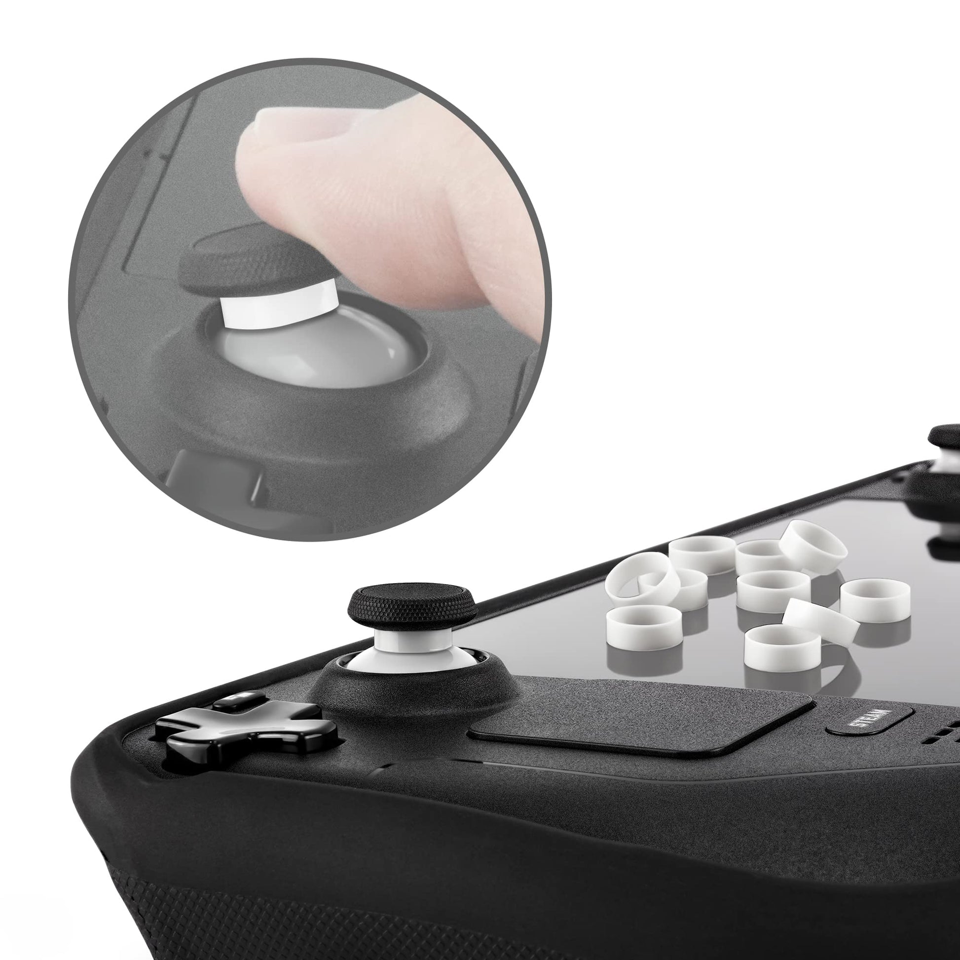 Protectores de Palanca Park Sung Transparente Compatibles con Steam Deck Xbox Switch Pro Controller PS4 PS5 ROG Ally 8 BitDo Joystick
