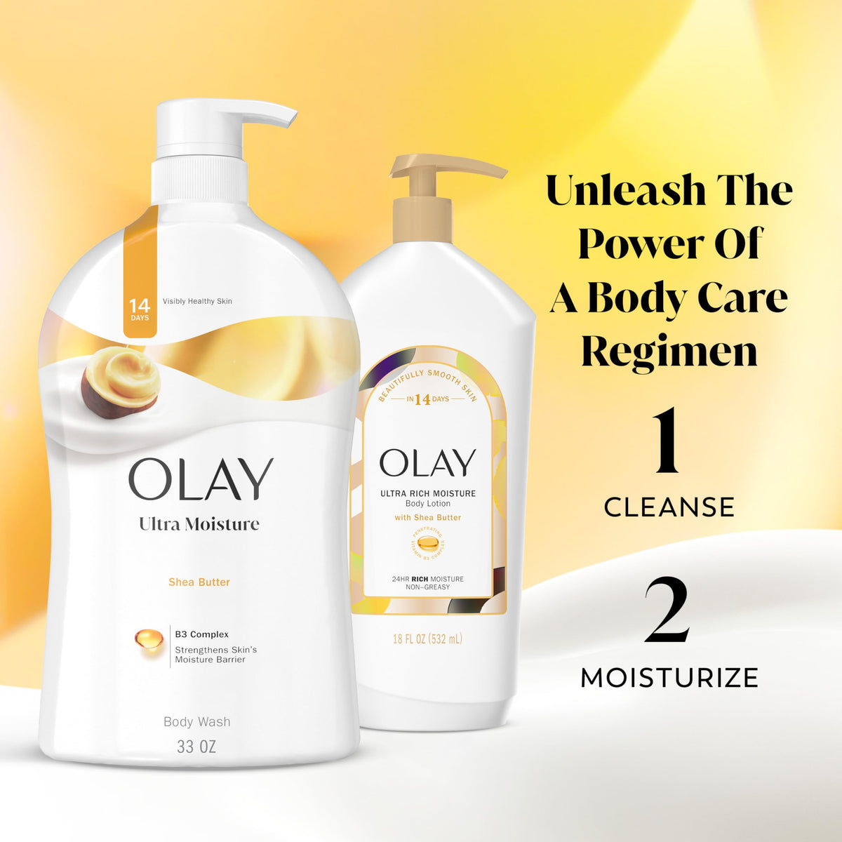 Olay Ultra Moisture Shea Butter Body Wash, 30 Fluid Ounce