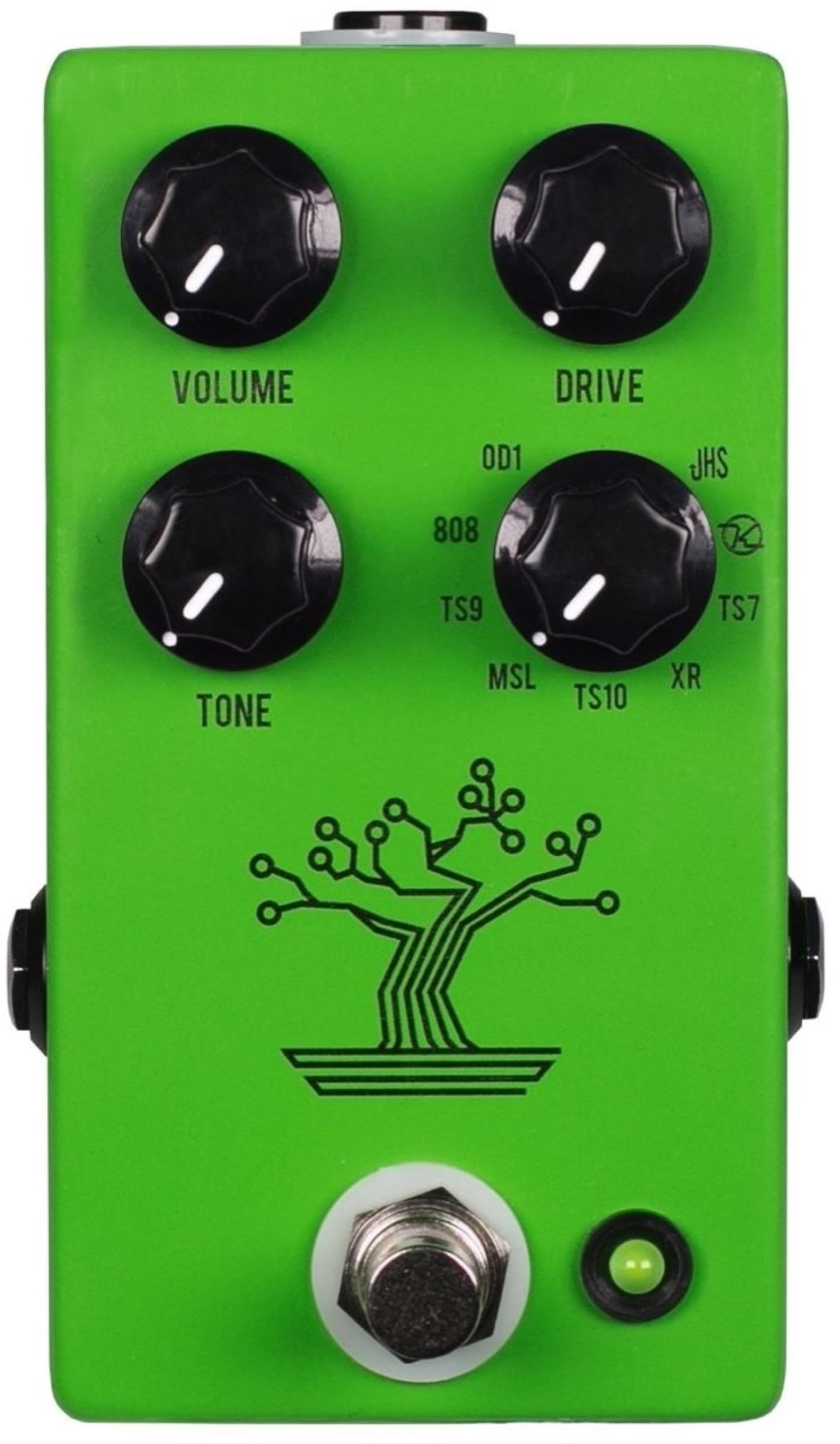 JHS Pedals Bonsai Screamer Overdrive Pedal de efectos de guitarra de 9 vías, verde