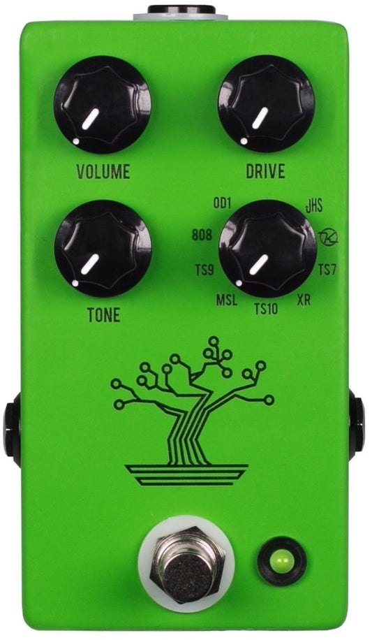 JHS Pedals Bonsai Screamer Overdrive Pedal de efectos de guitarra de 9 vías, verde