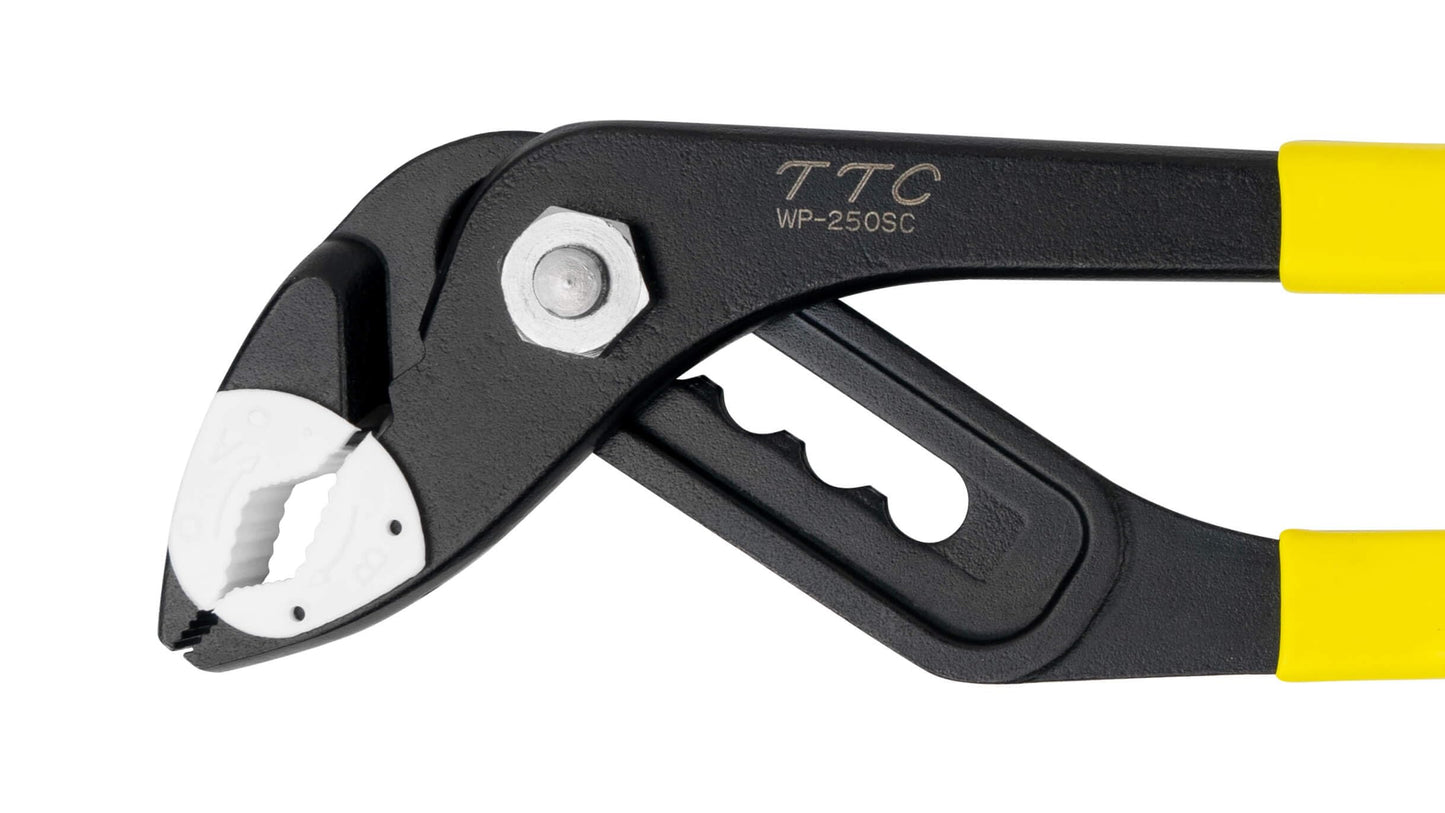 Tsunoda WP-250SC Alicate bomba de agua PLA-iers, Pinza de extension de mandíbula de resina, 25,4 cm