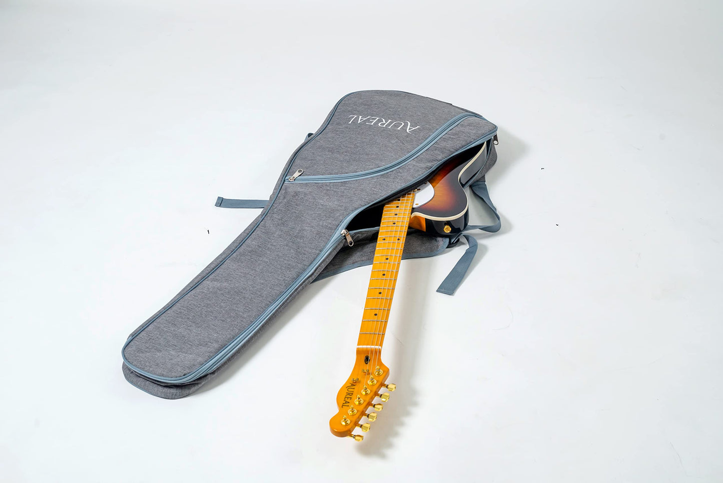 Aureal,Guitarra Eléctrica Gloss Kg-06 Con Funda, Alta Calidad