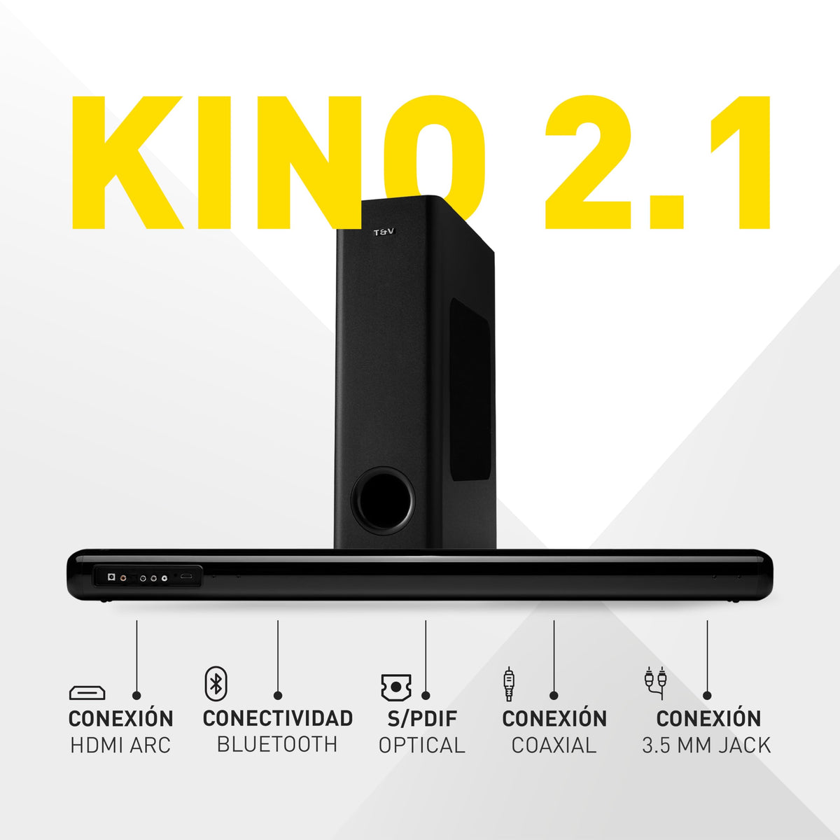 Sistema de Sonido Thonet & Vander Kino 150W con Subwoofer HDMI ARC