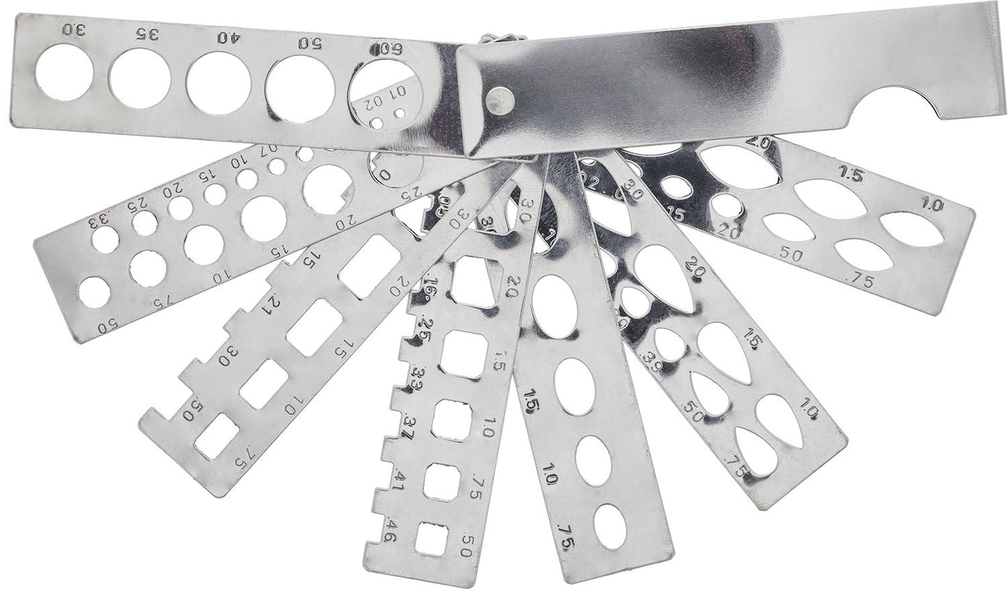 Fan Gemstone Gauge, 7 Blades