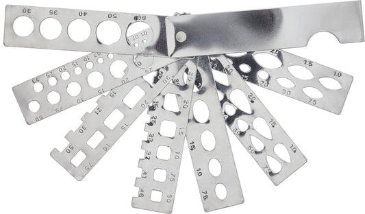 Fan Gemstone Gauge, 7 Blades