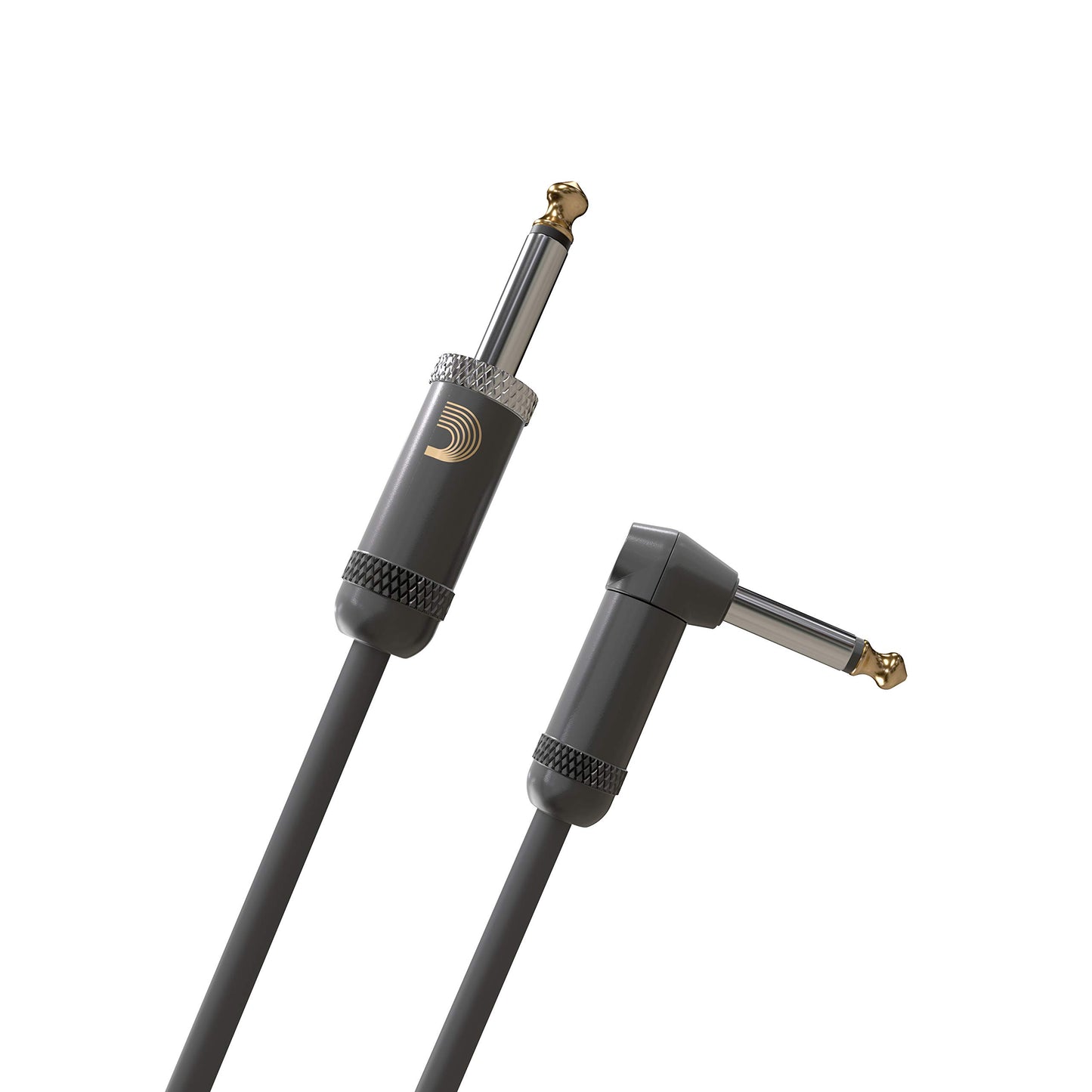 Cable de guitarra D'Addario American Stage, cable de instrumento con conectores de 1/4", extremo recto/ángulo recto, 6 metros