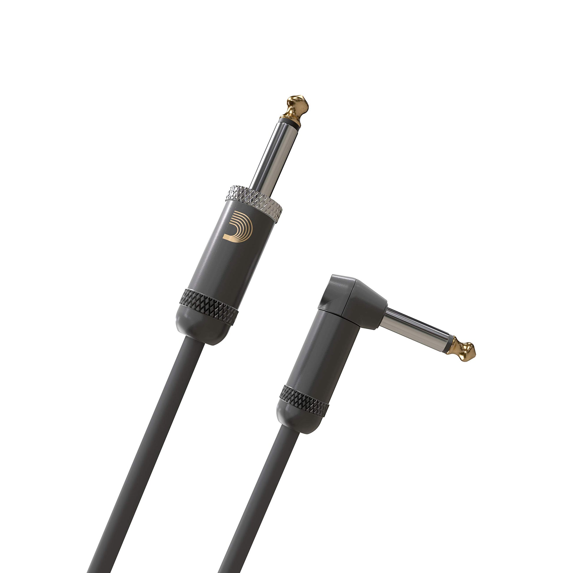 Cable de guitarra D'Addario American Stage, cable de instrumento con conectores de 1/4", extremo recto/ángulo recto, 6 metros