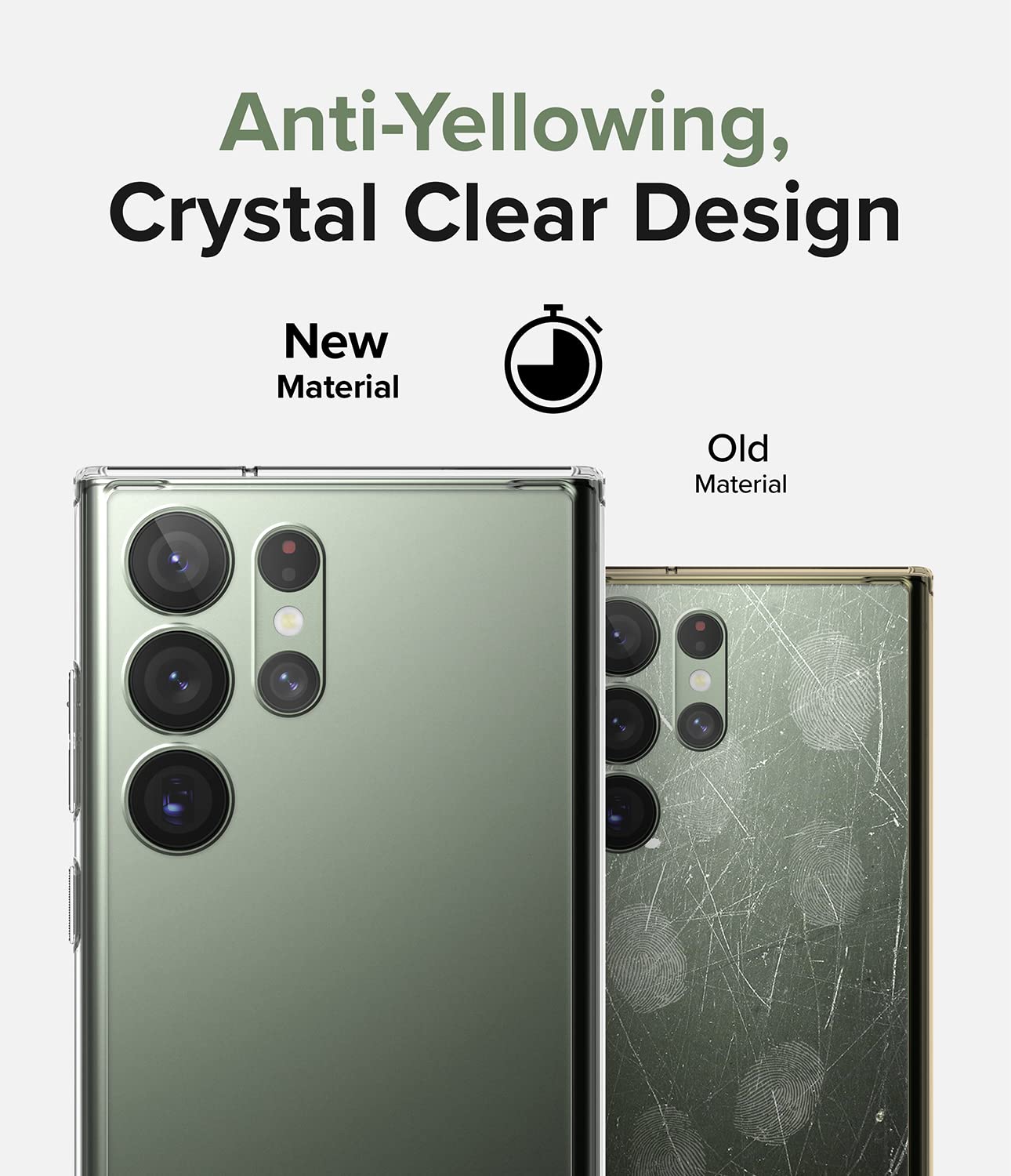 Funda Ringke Fusion Transparente Mate Antihuellas para Samsung Galaxy S23 Ultra 5G