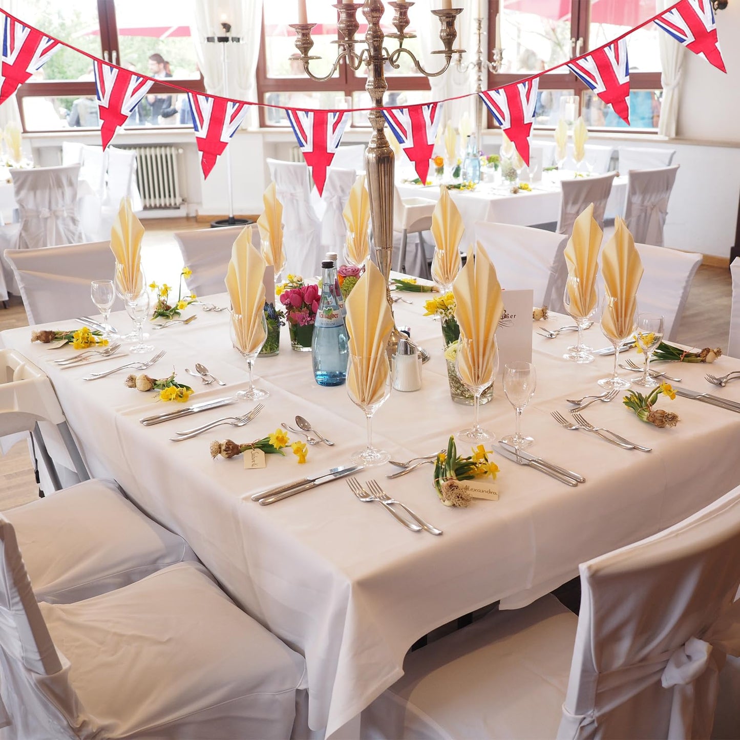 Amosfun 2piezas Banderín De Británica De Algodón para Decoración De Fiesta Guirnalda Colgante De Nacional para Eventos Y Celebraciones Casa Hotel Y Jardín