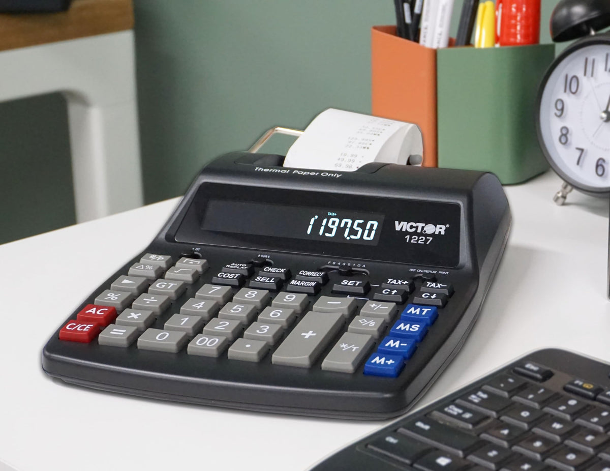 Victor Calculadora financiera de impresión térmica (1277)