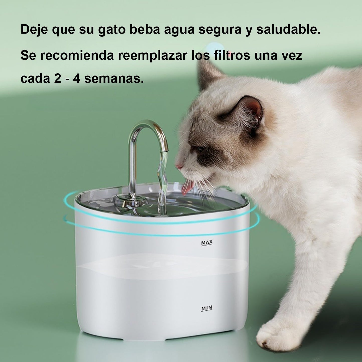 Filtros para Fuente de Gatos ESRAIN Resina y Carbón Activo 8 Piezas