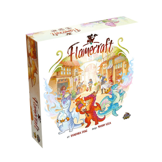 Lucky Duck Games Flamecraft Board Game | Strategy Game | Dragon Game | Fantasy Game | Fun Family Game for Kids and Adults | Ages 10+ | 1-5 Players | Average Playtime 60 Minutes | Made by