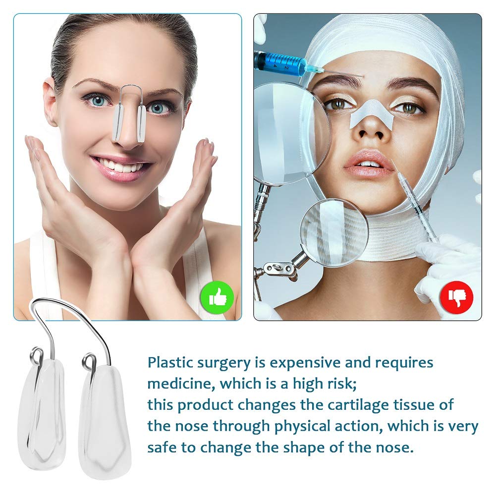 FERNIDA Clip de belleza para adelgazar la nariz Herramienta de levantamiento sin dolor para hombres y mujeres, niños y niñas, unisex