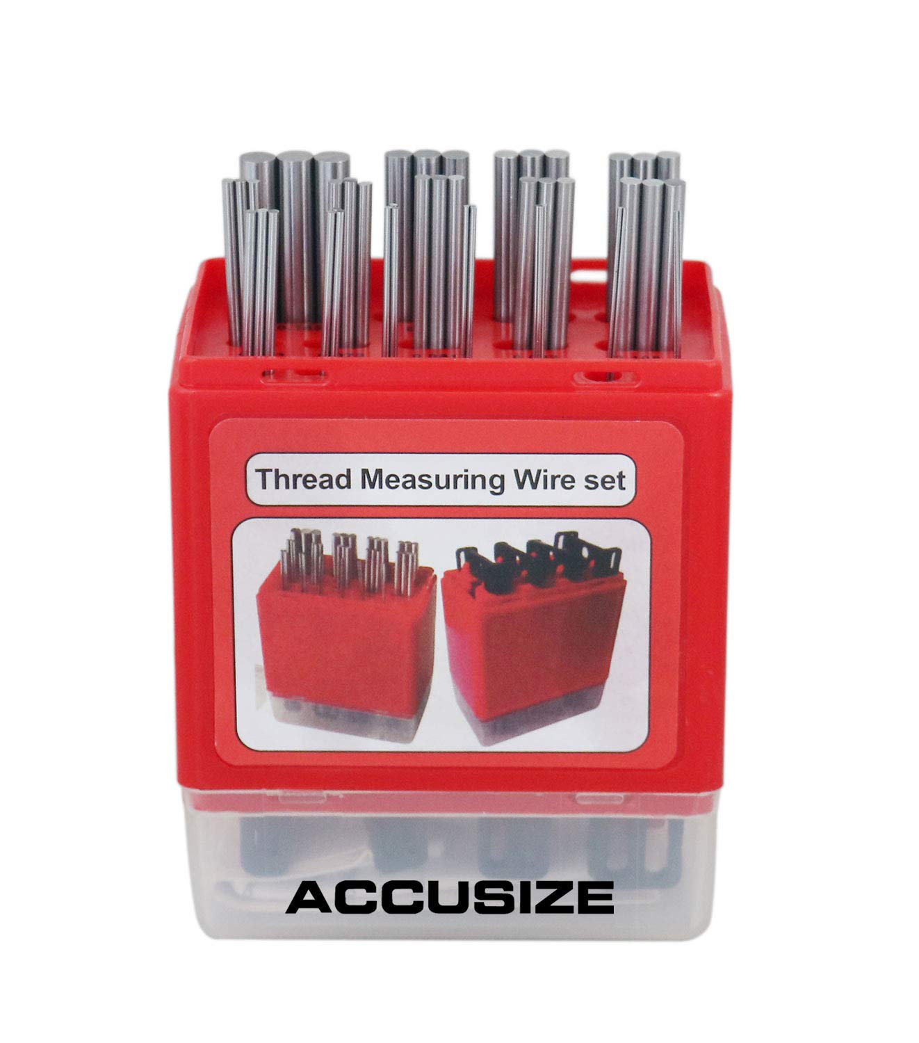 Juego de Cables de Medición de Roscas métricas y estadounidenses Accusize Industrial Tools Eg06-1002