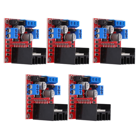 FRZY Placa de accionamiento de Motores, Puente H Dual 5 uds módulo de Controlador de Motor de Gran Capacidad de conducción protección de Corriente Continua para reemplazo