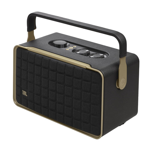 JBL Authentics 300 Bocina Portátil Wi-Fi/Bluetooth, 100W de Potencia, Reproducción 8 Horas, Asistentes de Voz - Negro