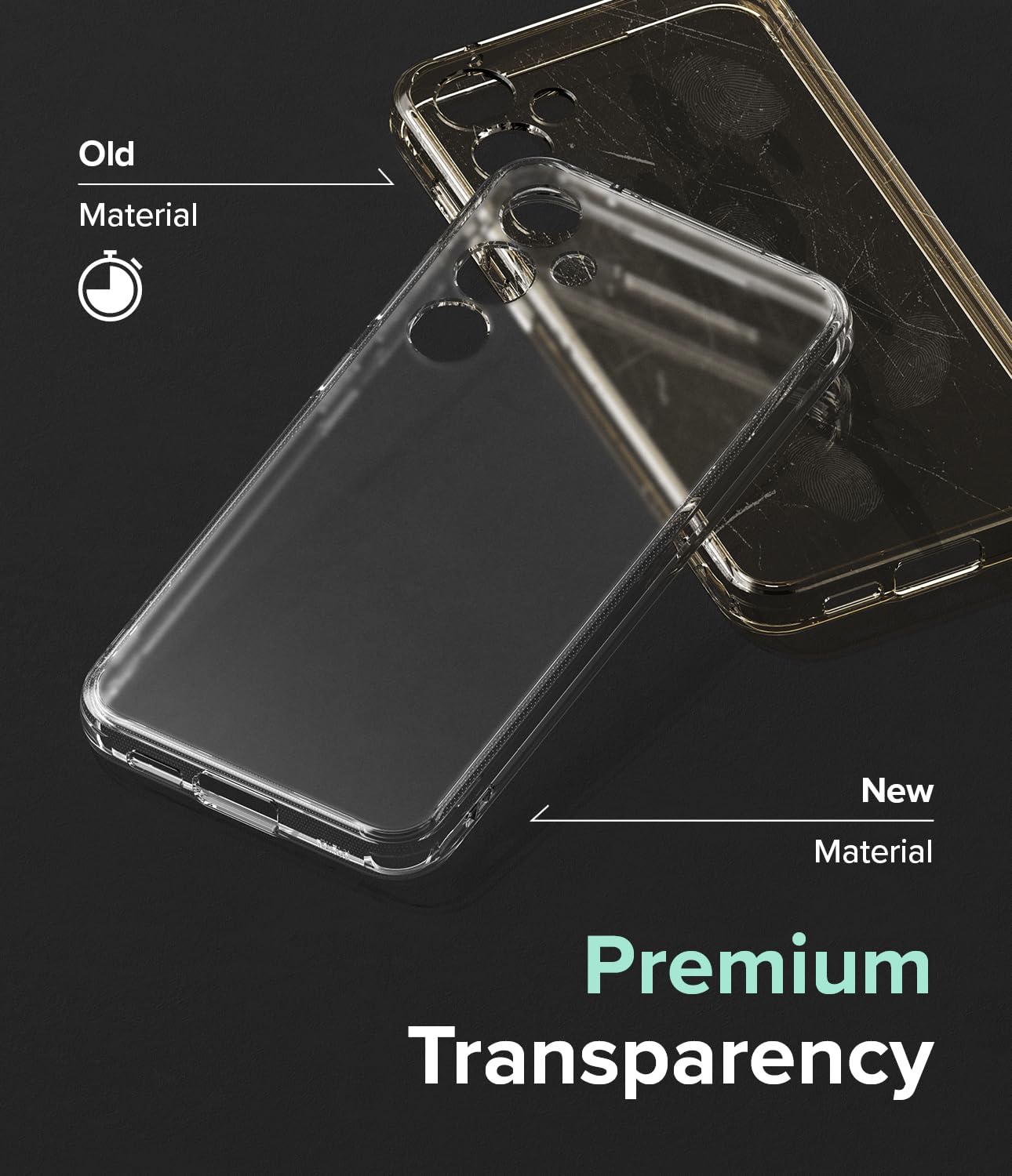 Funda Ringke Fusion Transparente Mate Anti Huella para Samsung Galaxy S23 FE