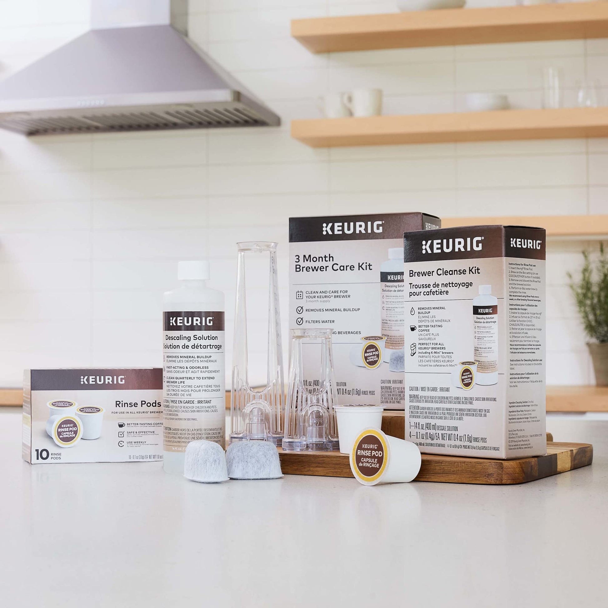 Keurig - Kit de iniciación de filtro de agua, depósito trasero, 1 unidad (paquete de 1), color blanco