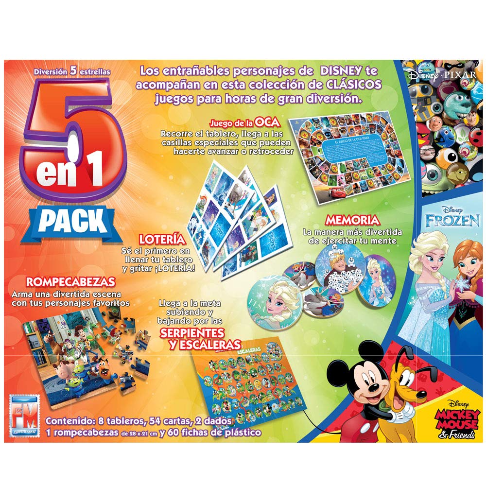 Disney 5 Juegos en 1 Play House Juego de Mesa Fotorama