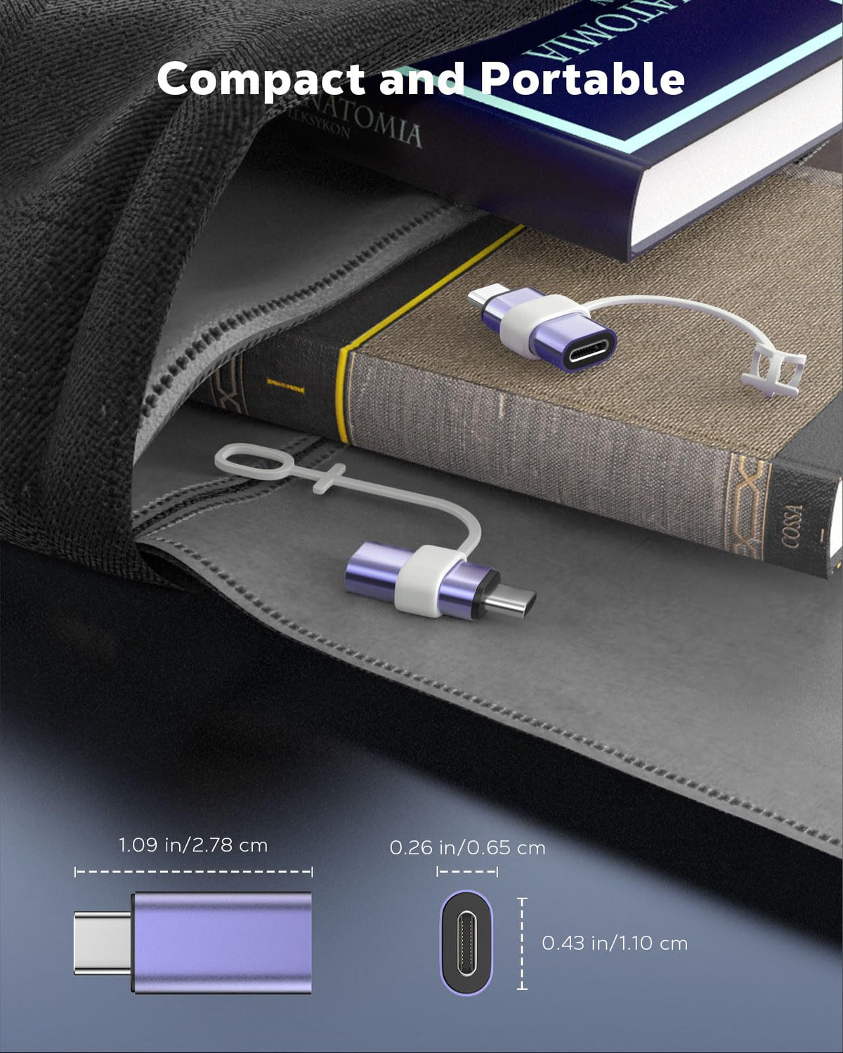 Adaptador USB-C a Lightning Moko para iPhone 17 16 15 Carga Solo 4 Piezas