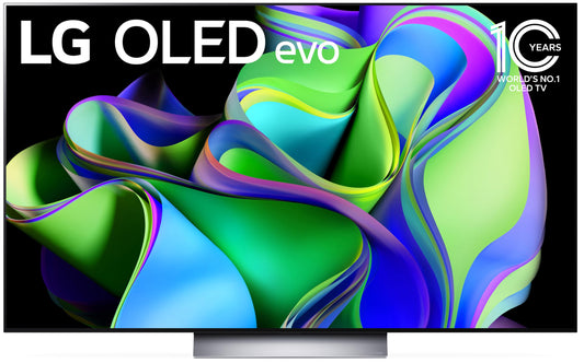 LG C3 Series 55 Pulgadas Clase OLED EVO 4K Procesador Smart TV de visualización Plana para Juegos con Magic Remote AI-Powered OLED55C3PUA, frecuencia de actualización de 120Hz, 2023 con Alexa