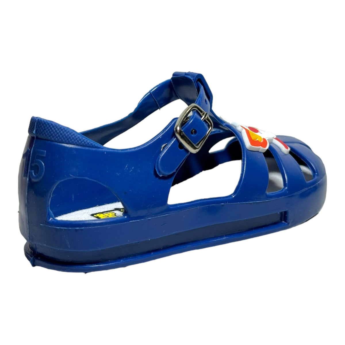 Bubble gummers Huarache Entrenador para IR al baño para Niño y Niña de Plástico Resistente con Adorno (Azul Rey, Sistema Tallas Calzado JP, Bebé, Medición, 17.0 cm)