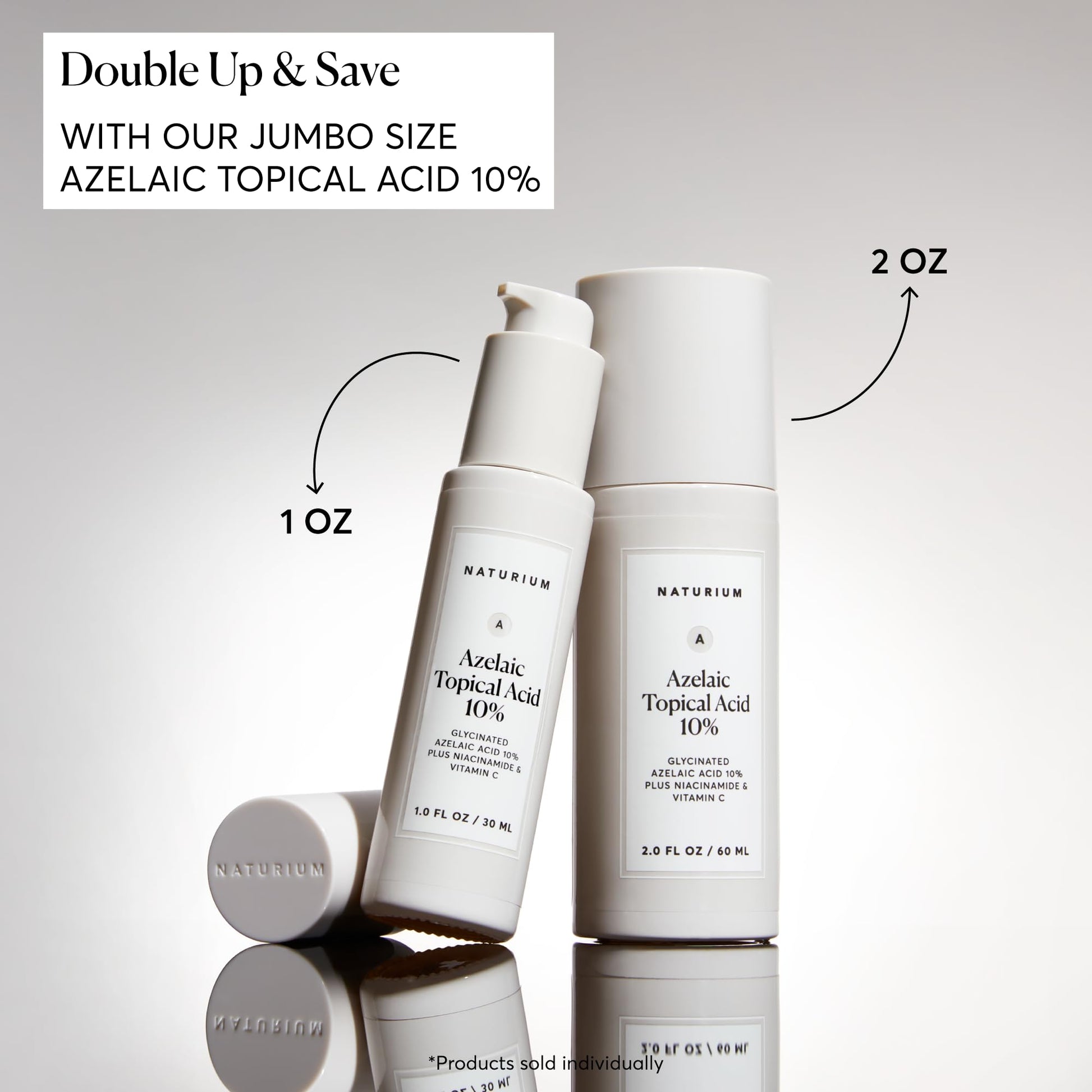 Naturium Ácido tópico azelaico 10%, con niacinamida y vitamina C, tratamiento facial, removedor de manchas oscuras, 1 onza (30 ml), sin fragancia, sin alcohol, para todos los tipos de piel, 1 onza
