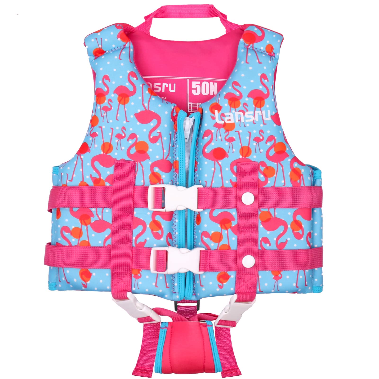 Bafeil - Chaleco de natación para niños pequeños con correa de seguridad ajustable, adecuado para 1-9 años/22-50 libras