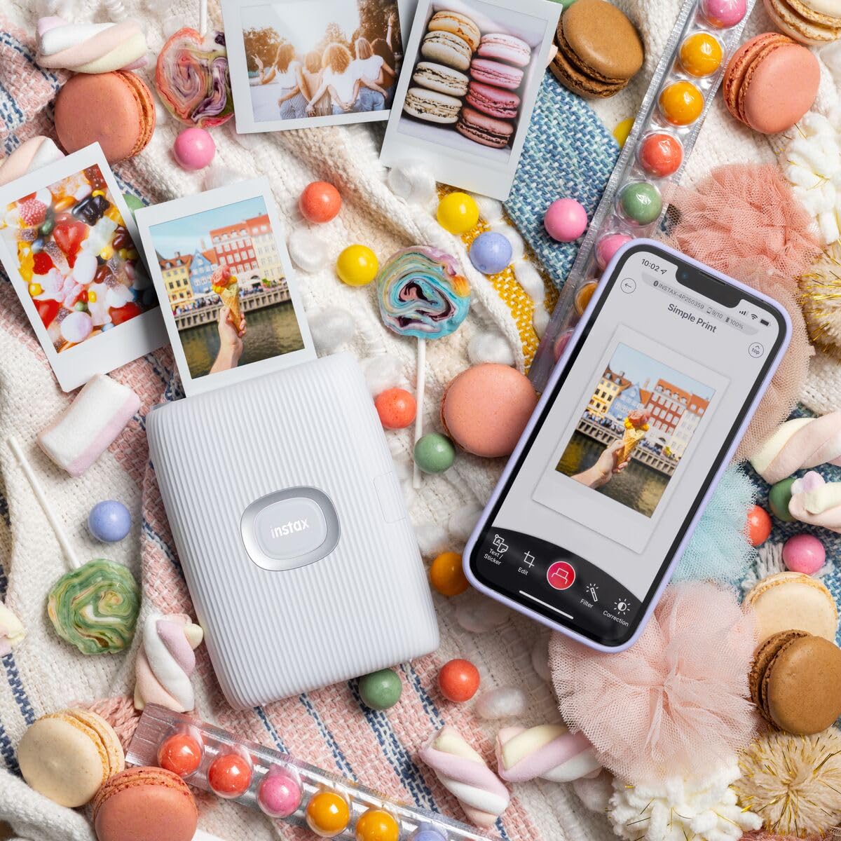 instax Impresora Fujifilm Link2 Blanca