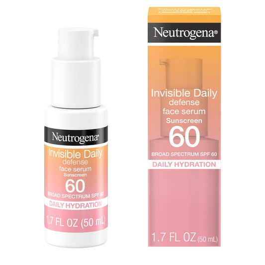 Neutrogena Sérum Facial Invisible Daily Defense SPF 60+ | Suero facial | 1.7 oz