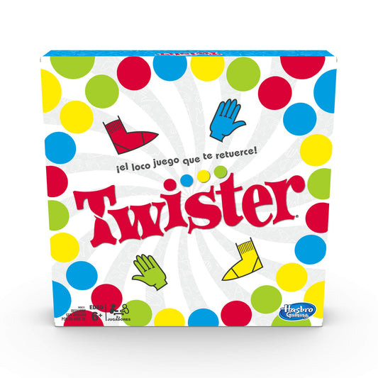 Juego de Mesa Twister Hasbro Gaming Verde Diferenciador para Niños y Niñas de 6+ Años