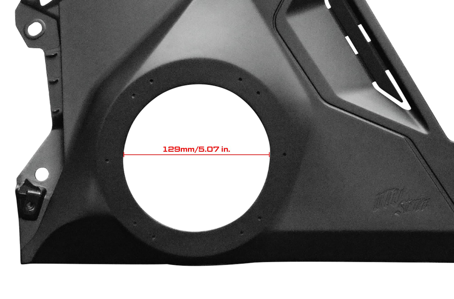 UTV Stereo Maverick R - Paneles de altavoz frontal de 6.5 pulgadas, actualización para Can-Am Maverick R, duradero, fácil instalación, ubicación opcional de recorte.