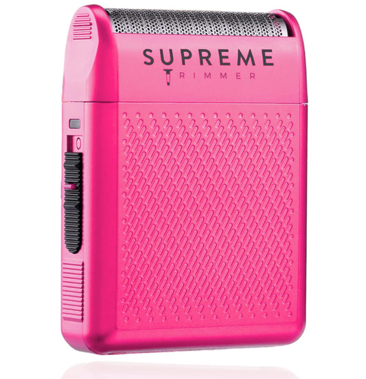 Afeitadora Portátil Supreme Trimmer Negro Inalámbrica de Una Sola Lámina para Hombre