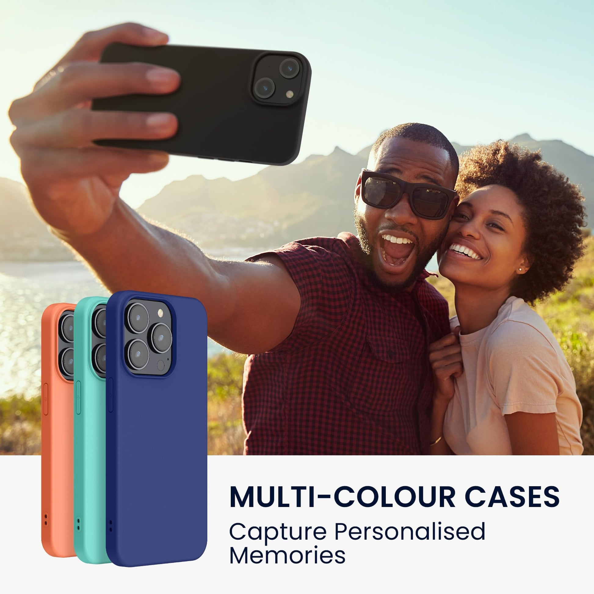 kwmobile Funda para iPhone 15 Plus Carcasa - Case de TPU y Silicona Ultrafino para Smartphone - Protector antigolpes con Bordes elevados para móvil - Negro Mate