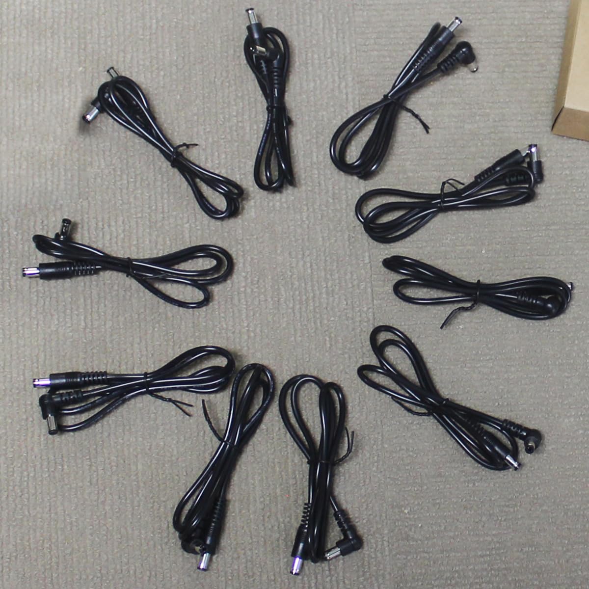 Cable de Alimentación DC 5,5 x 2,1 mm Yueyinpu Conector Jack 24 AWG para Guitarra