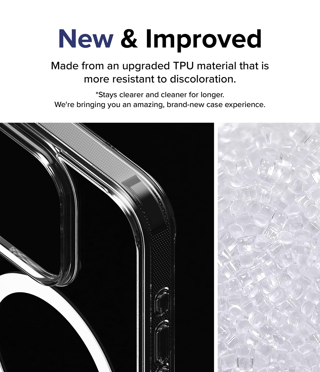 Funda Transparente Ringke Fusion Compatible con iPhone 15 Pro 6.1 Pulgadas Clear Magnética Compatible con MagSafe
