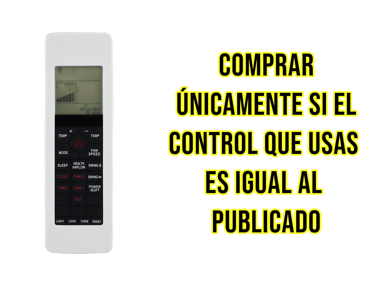 Control Remoto para York Minisplit Aire Acondicionado Clima