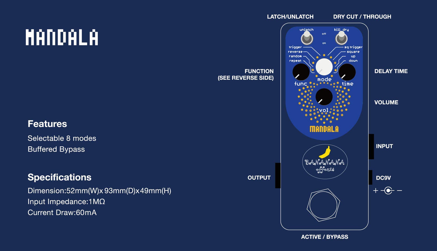 Bananana Effects - MANDALA glitch pedal