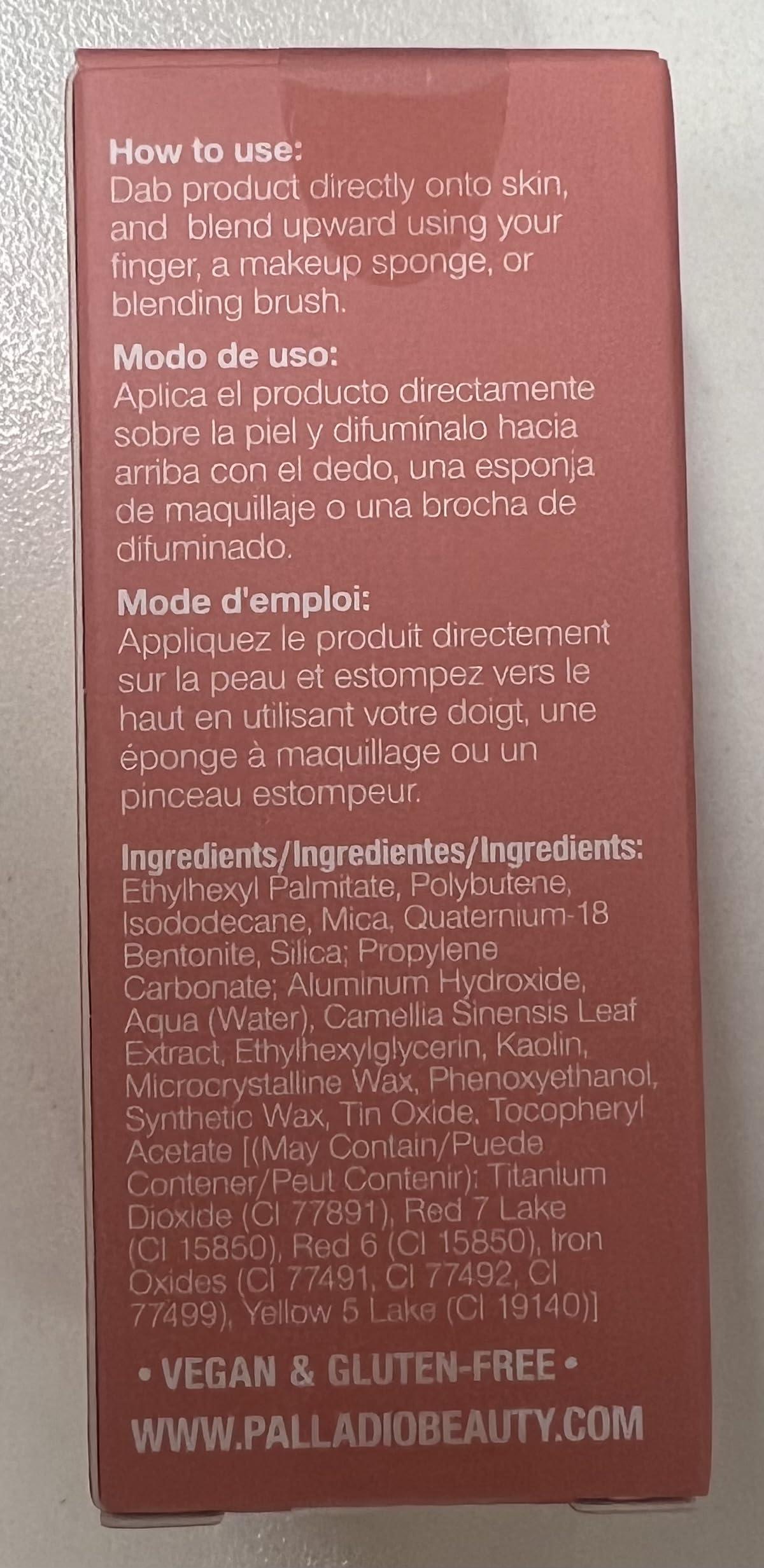 Palladio Rubor Líquido para Mejillas y Labios 2 en 1 Maquillaje, Rubor Facial, Fórmula Liviana en Crema, Resistente a Manchas, Rubor Pigmentado de Larga Duración, Acabado Radiante, Rose Cloud