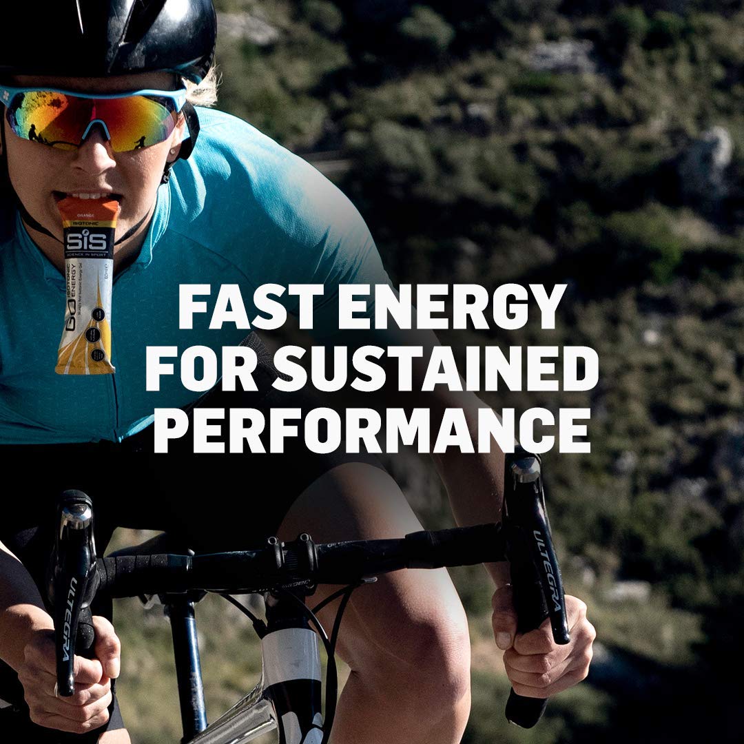 Paquete de Geles Energéticos Isotónicos Science in Sport Naranja con Carbohidratos de Acción Rápida para Rendimiento y Resistencia