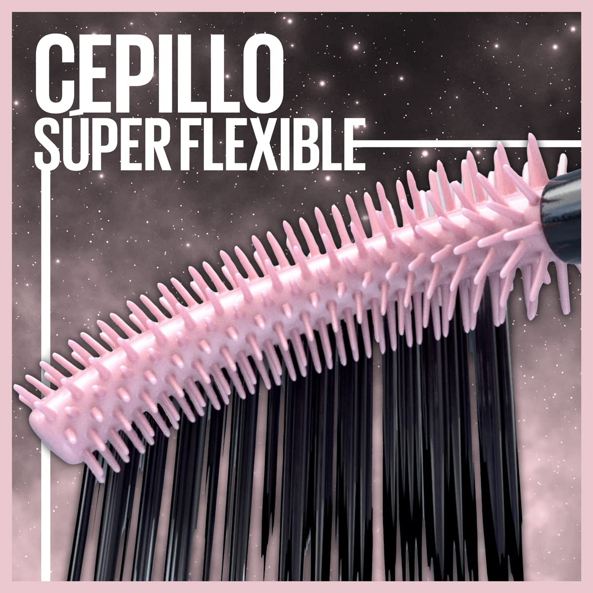 Maybelline, Mascara de pestañas lavable y brinda alargamiento Lash Sensational Sky High Cosmic Black ultra negro, 6ml