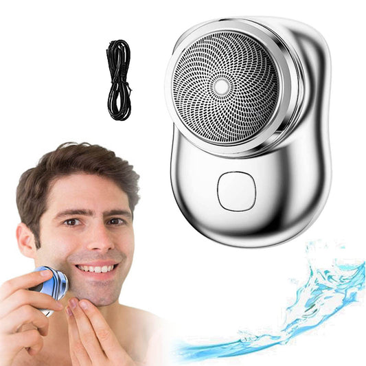 INXKED, Powerful Storm Shaver, 2023 Powerful Storm Shaver for Men, Afeitadora De Barba Para Hombre, Pocket Size Portable Shaver Wet and Dry Mens Razor USB Rechargeable (Silver)