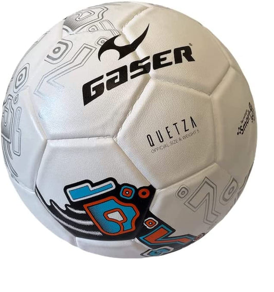 Gaser Balon de Futbol Soccer Laminado Medidas Oficial No.5 Quetza (Blanco)