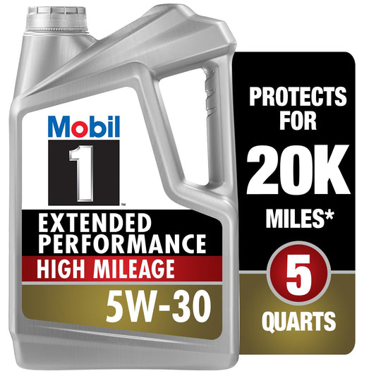 Aceite de Motor Sintético Completo Mobil 1 5W-30 Alto Kilometraje Rendimiento Extendido
