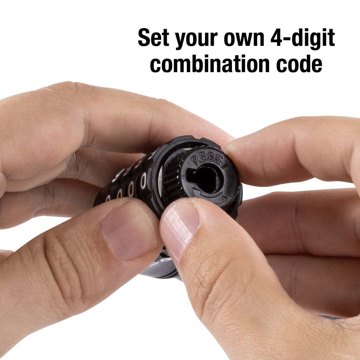 Candado de Combinación Reseteable Master Lock Negro 5'x1/5,1 cm