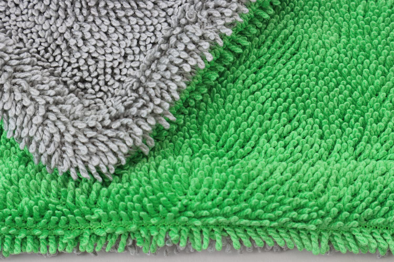 Autofiber Dreadnought XL Toalla de microfibra, absorción superior para secar coches, camiones y SUV, pelo de doble giro, toalla de secado de vehículos de una sola pasada, paquete de 1, verde/gris (20