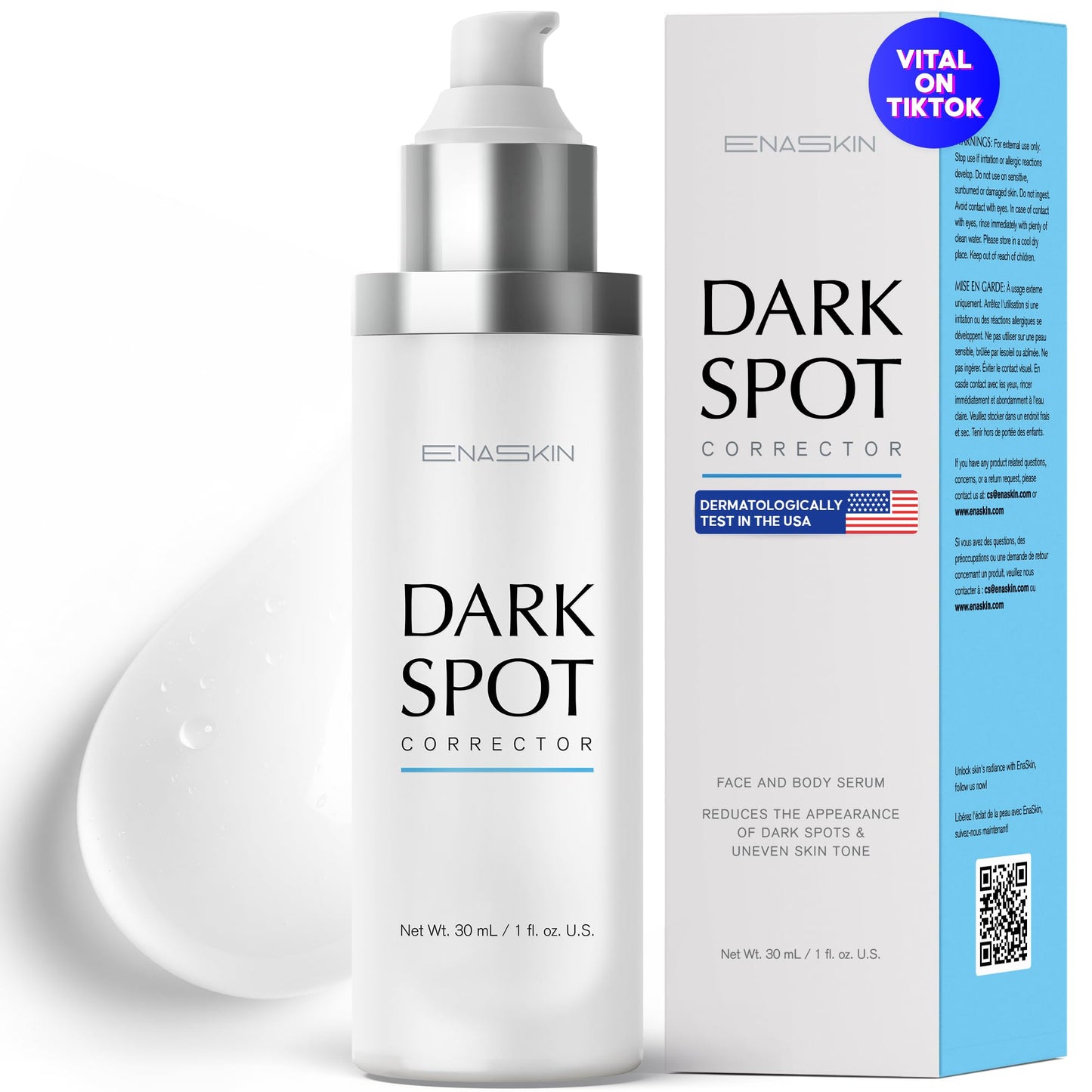 Suero Despigmentante Rostro y Cuerpo – Anti Manchas, Pecas y Melasma – 30 ml