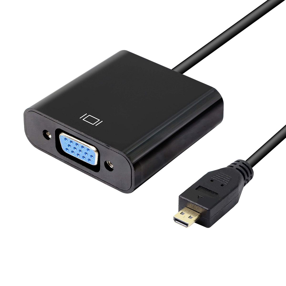 Adaptador de Audio Micro HDMI a VGA 1080p Full HD XMSJSIY para monitores y proyectores